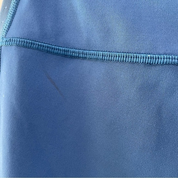 [10] Lululemon Athletica Women’s Body Con Crop Poseidon Blue Sheer Cut Outs - Picture 11 of 16